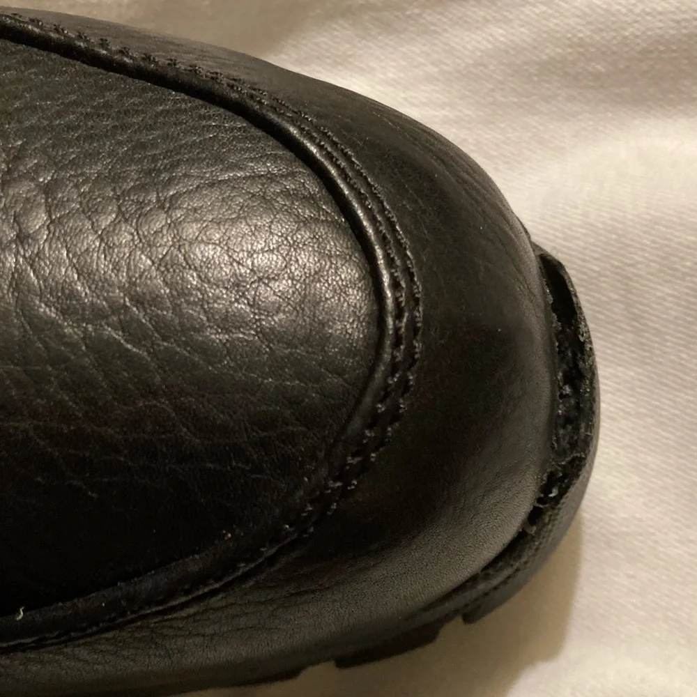 Nike Kids Black Leather Boots Nike Air Max Goadome ACG Triple BLK Leather Boots